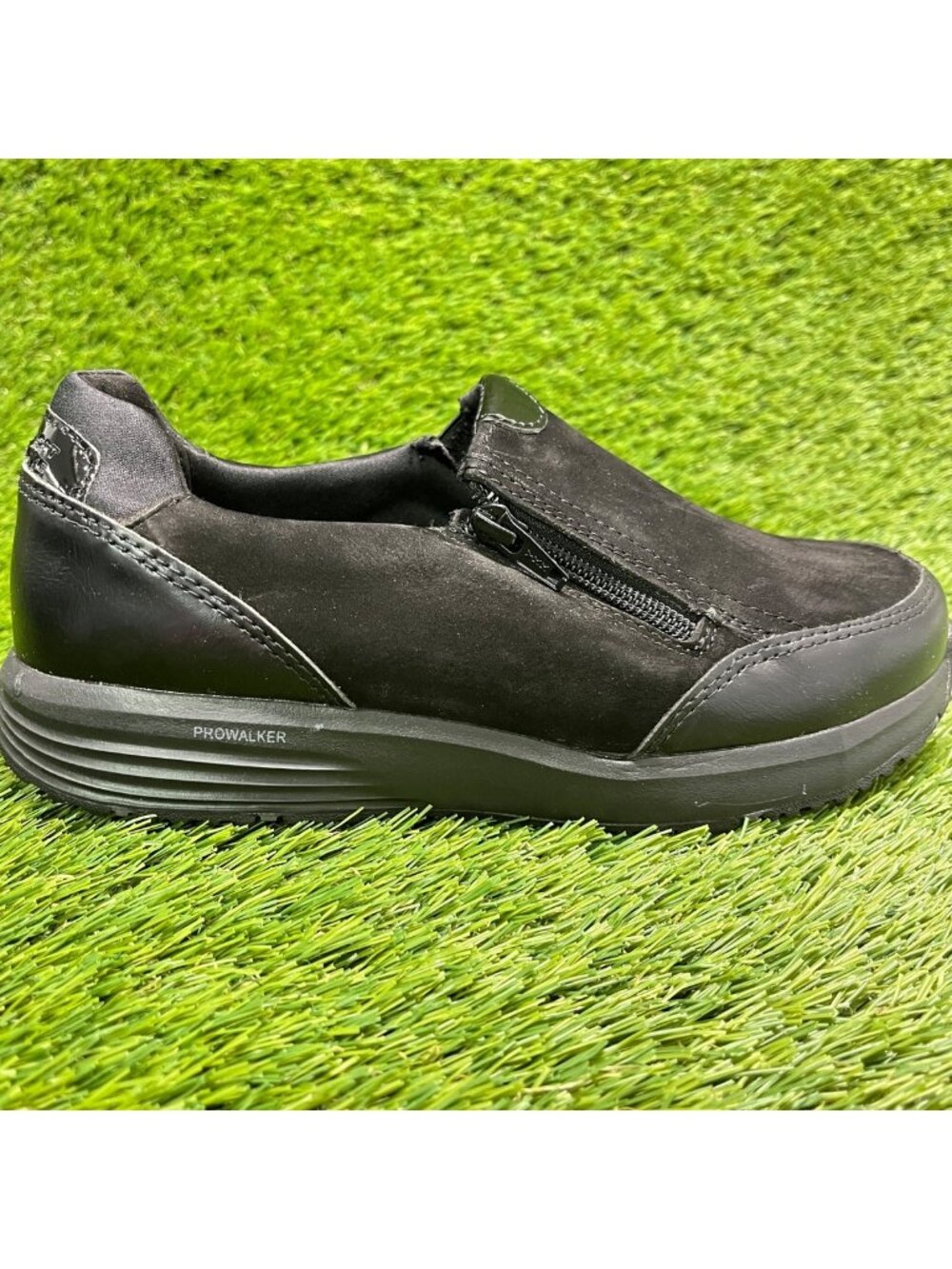 Rockport Trustride Womens Size 7D Black Steel Toe Slip On Safety Work Shoes